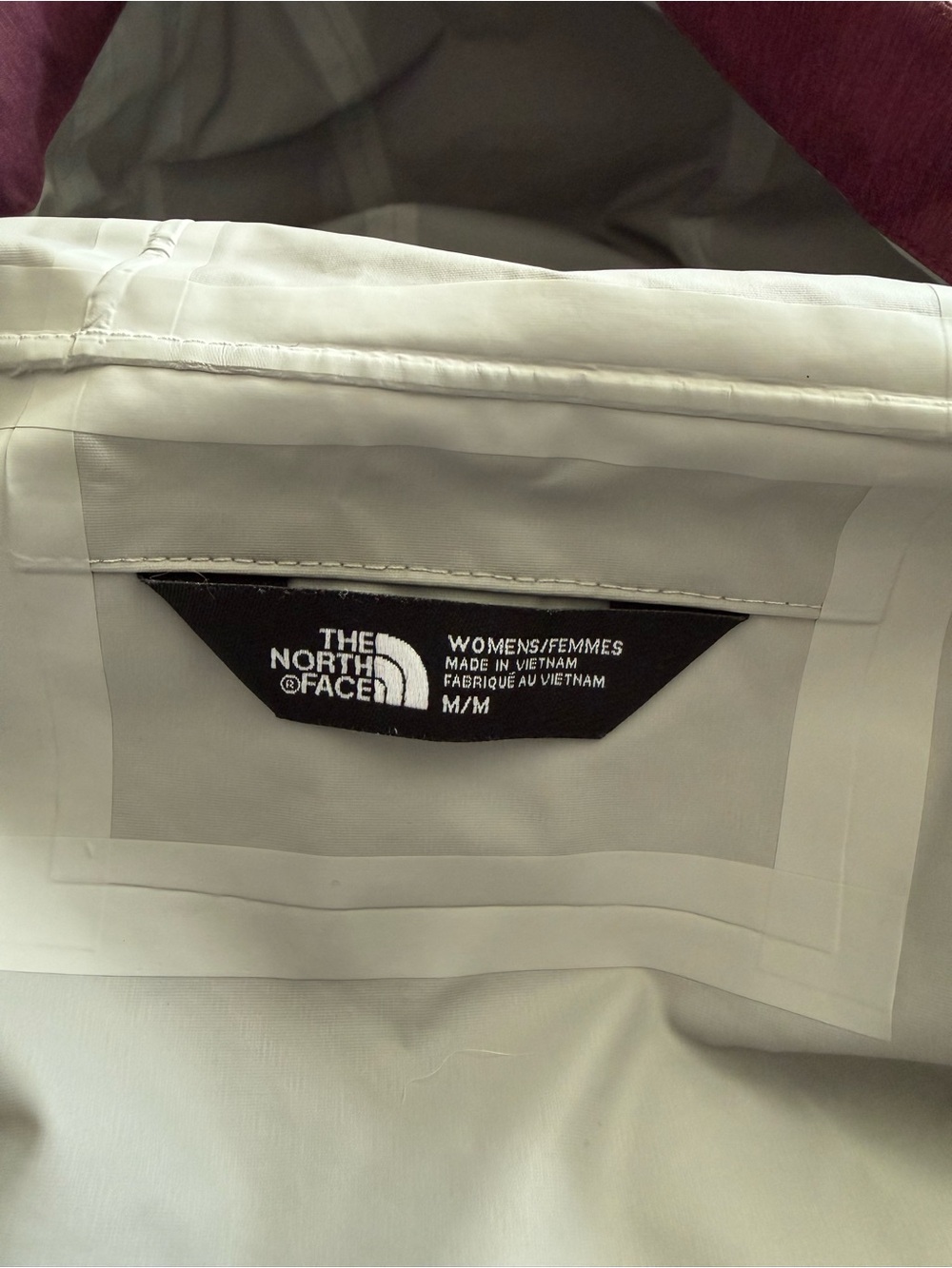 The North Face Women’s Hooded Rain Jacket — Maroon - Picture 8 of 12